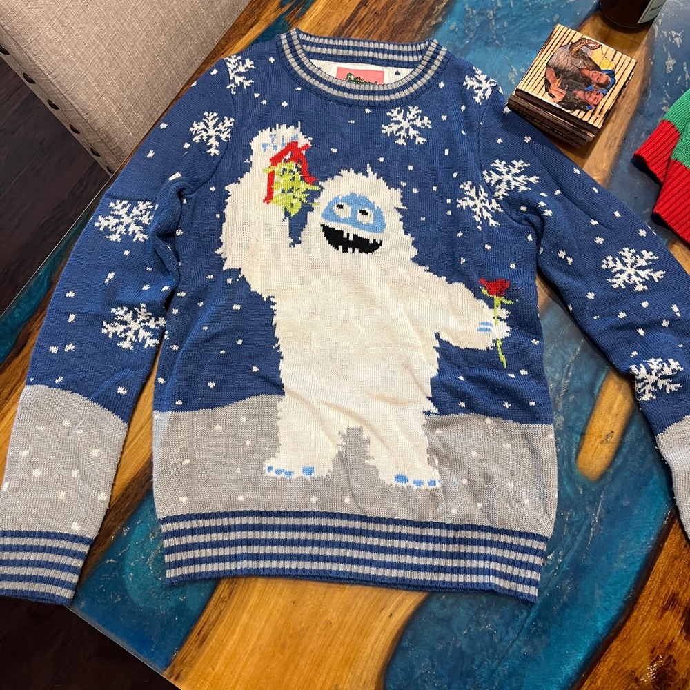 Tipsy Elves Yeti Ugly Christmas Sweater Sz Sm